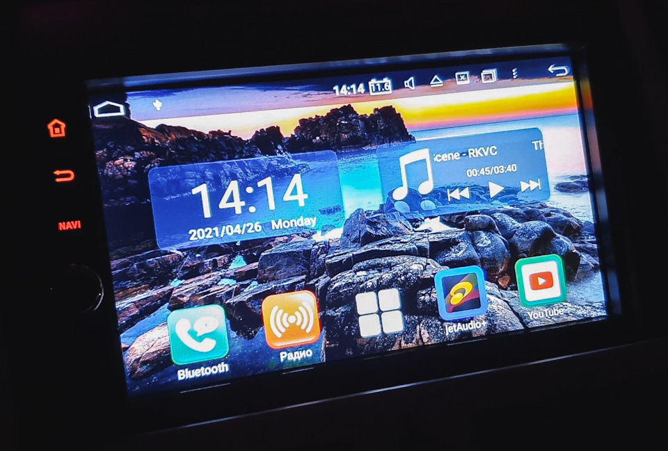 Замінив штатну магнітолу на 2 din Android KLYDE KD-7000 1