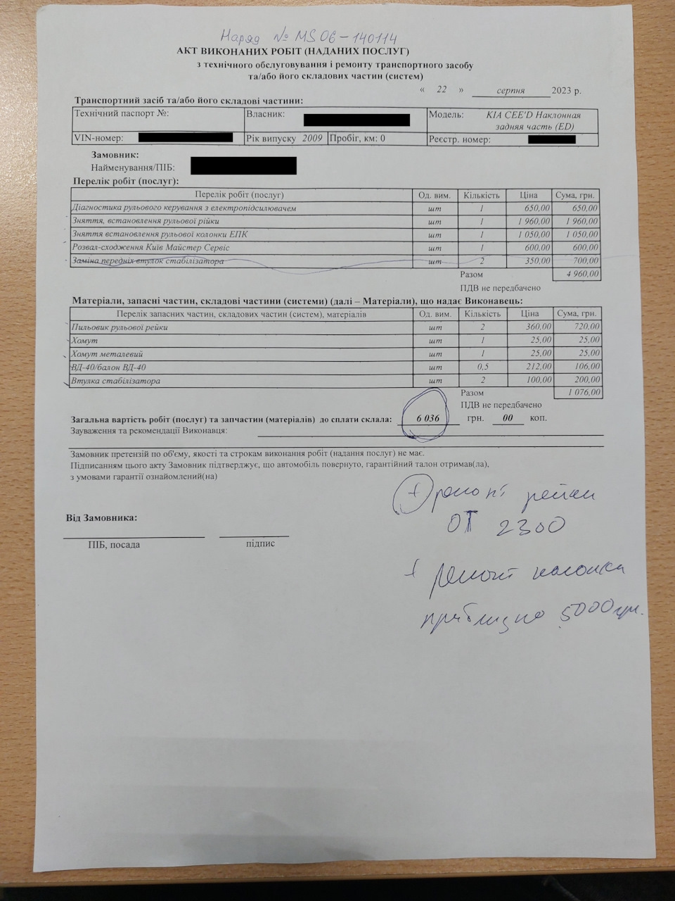 Стук у рульовій колонці або як розводять на $$$ СТО 1