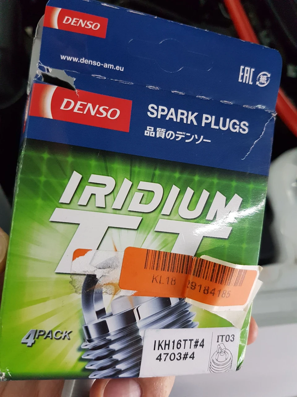 Заміна свічок на Iridium TT Denso IKH016TT
