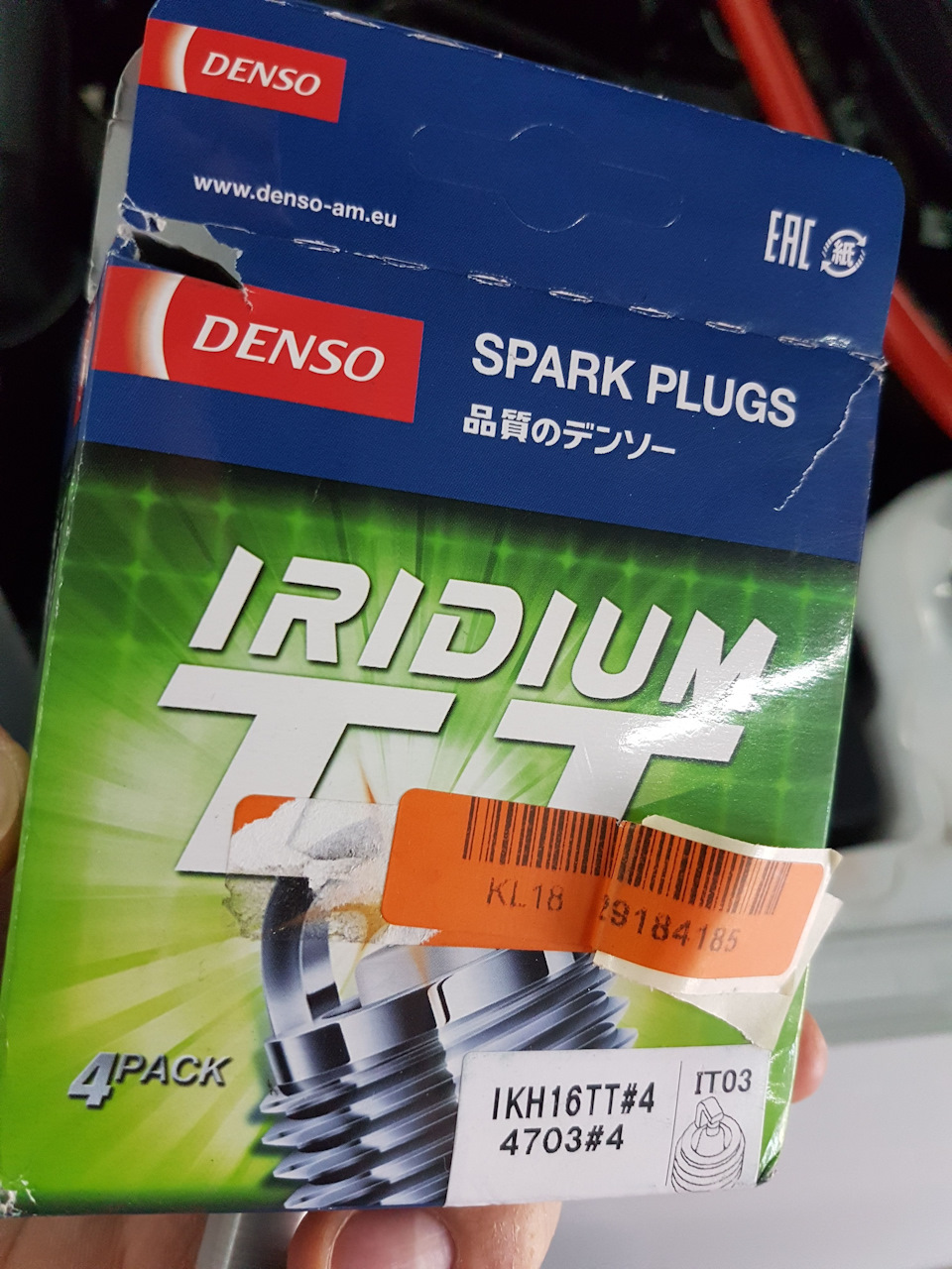 Заміна свічок на Iridium TT Denso IKH016TT 1