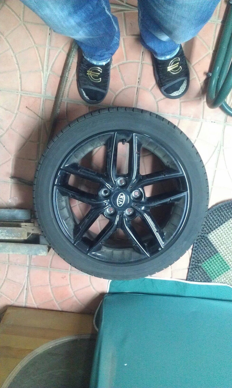 Спостереження за вставками на рідних дисках після фарбування 2