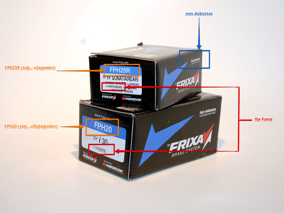 13 Гальмівні колодки Hankook Frixa 1