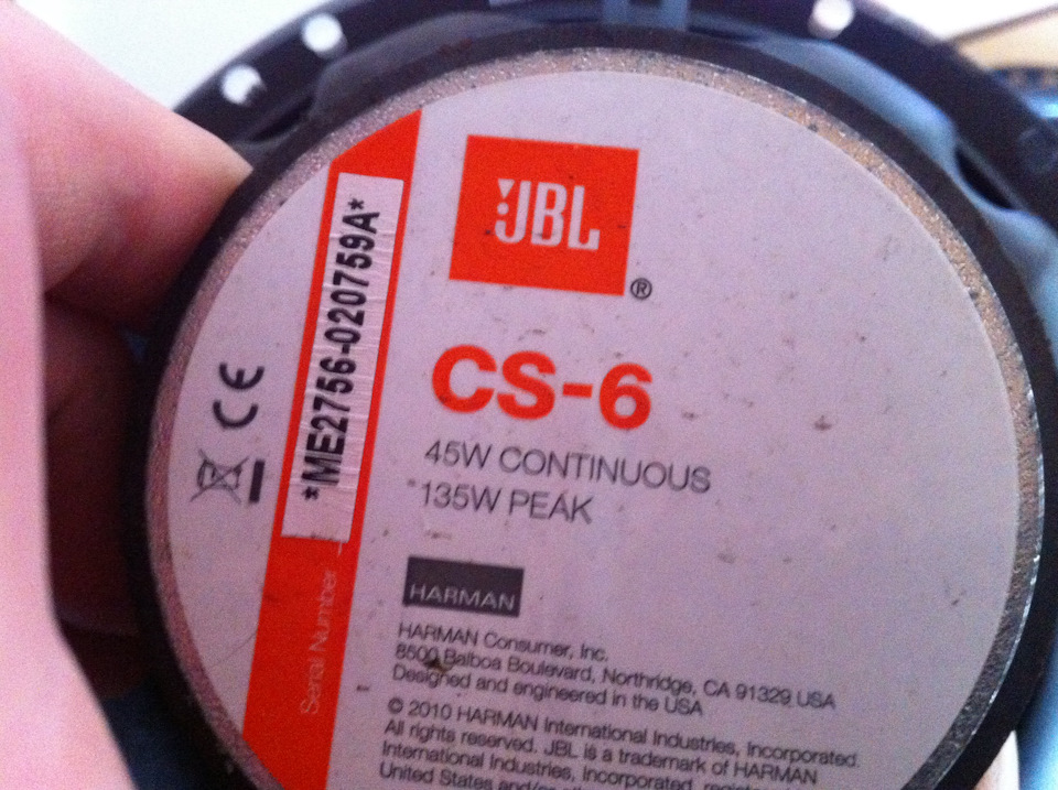 34. Акустика JBL-CS-6, CS-6C. 5