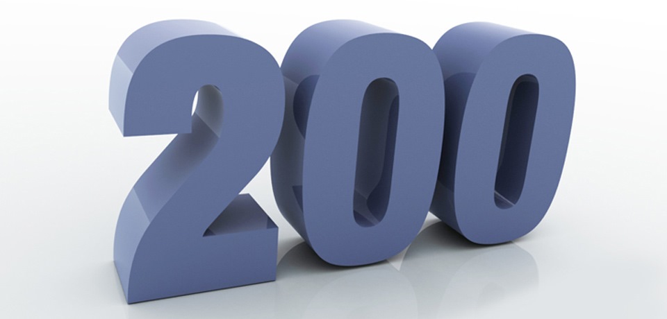 200 :D 1