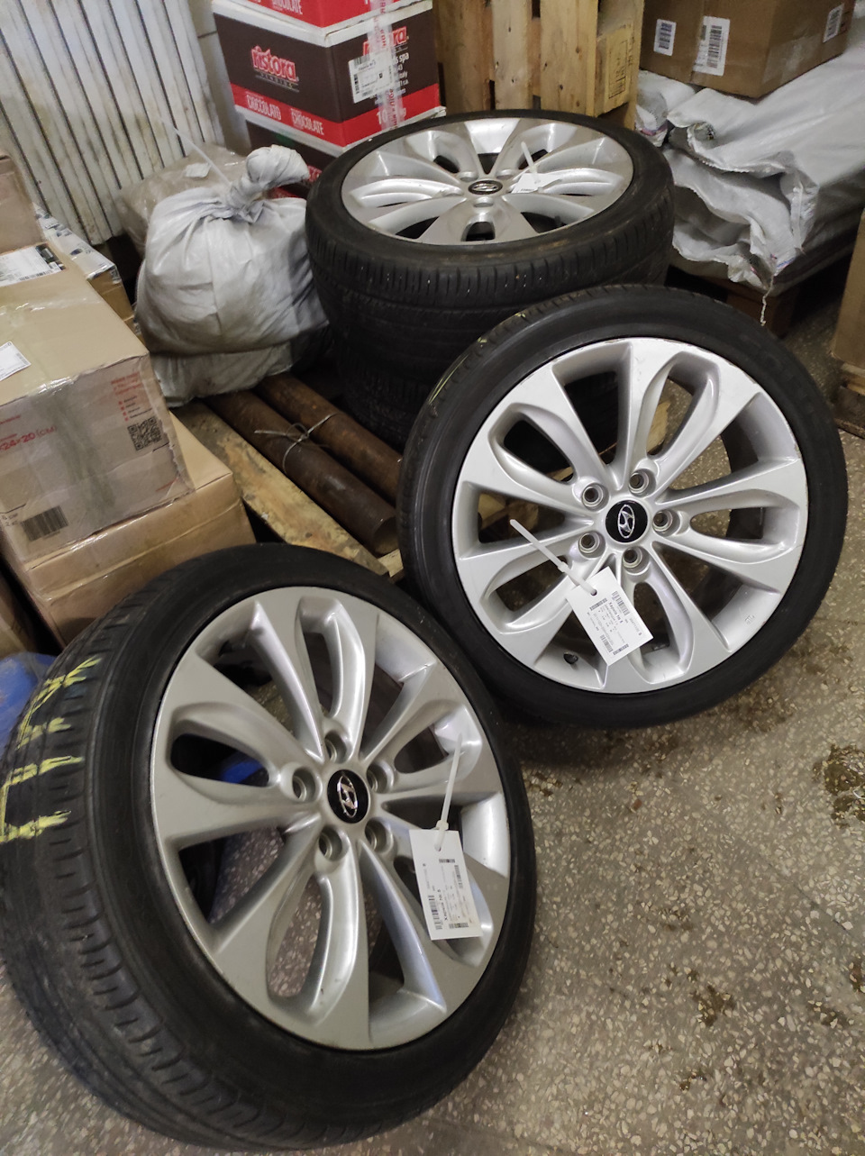 Летние колеса 225/45R18 Kia K5 2