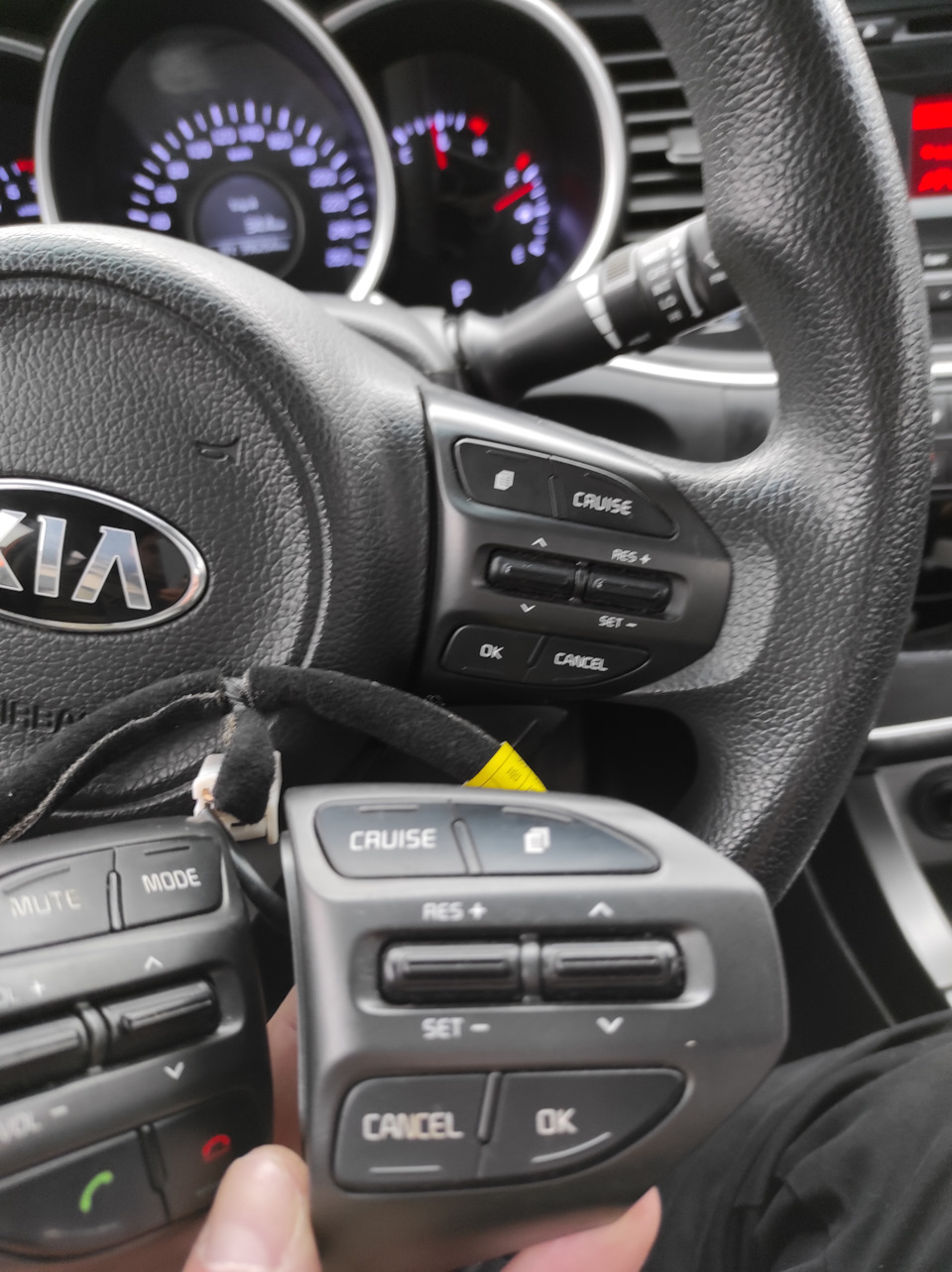 Установка круиз контроля ч.3 Kia K5 2