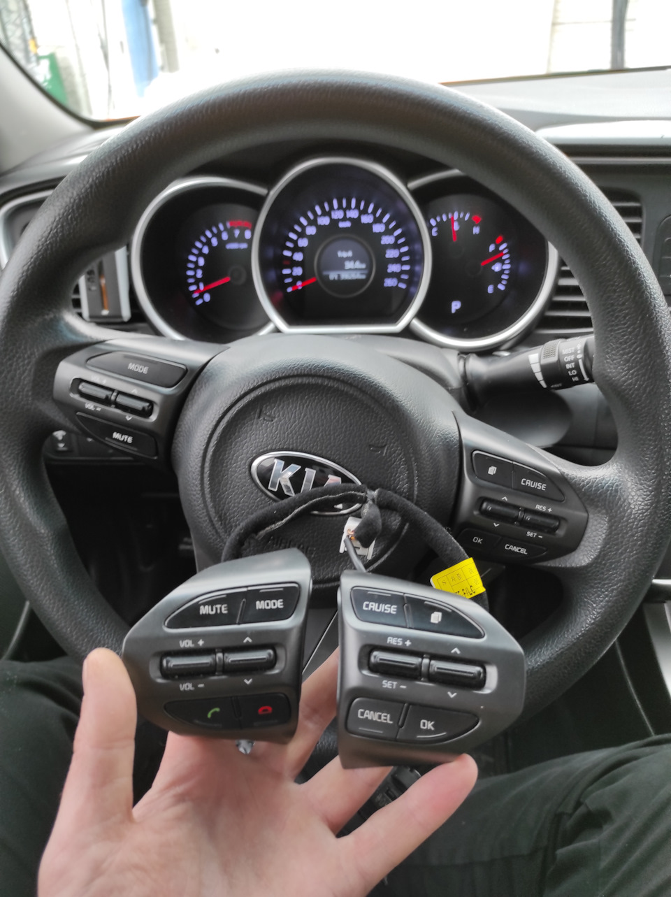 Установка круиз контроля ч.3 Kia K5 1