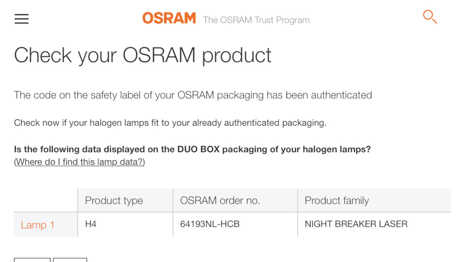 Нові лампи OSRAM 64193NL H4 Night Breaker LASER NG +150% 2
