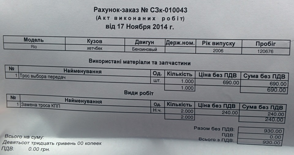 ТО 120, форсунки, кондер, трос 2