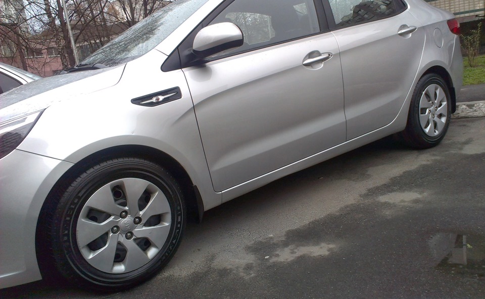 17.KIA RIO III (NEW 2012); Чорнення коліс. Частина 2: Власний досвід з ГЛІЦЕРИНОМ (C3H803+ H2O) KIA RIO NEW (III) 2012 2