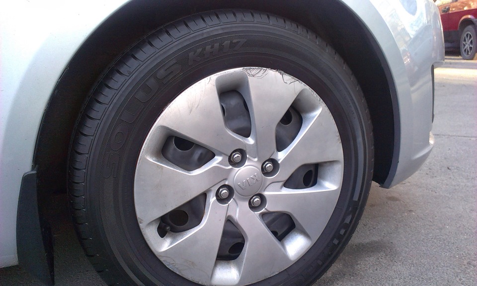 17.KIA RIO III (NEW 2012); Чорнення коліс. Частина 2: Власний досвід з ГЛІЦЕРИНОМ (C3H803+ H2O) KIA RIO NEW (III) 2012 4