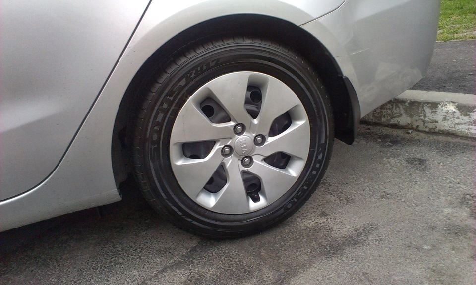 17.KIA RIO III (NEW 2012); Чорнення коліс. Частина 2: Власний досвід з ГЛІЦЕРИНОМ (C3H803+ H2O) KIA RIO NEW (III) 2012 3