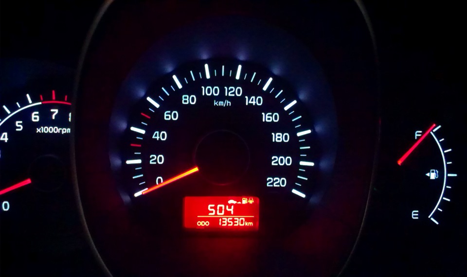 21.KIA RIO III (NEW 2012); Одометр 4