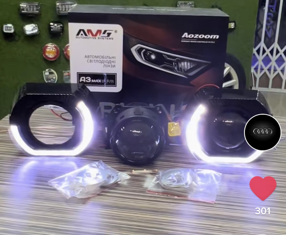Установка Bi-LED лінз Kia Rio 3G 1