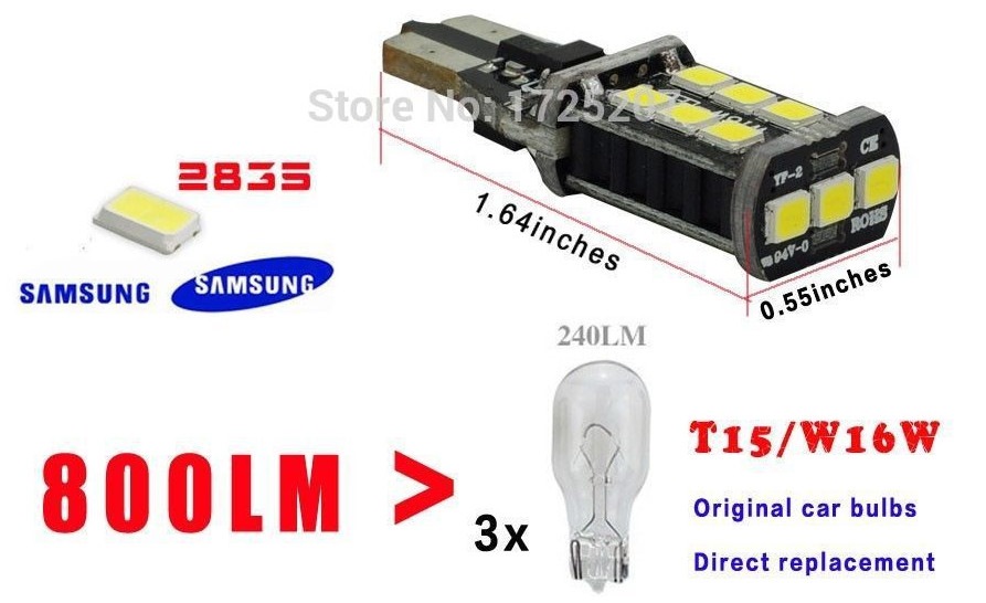 LED лампи заднього ходу. Вогонь! 2