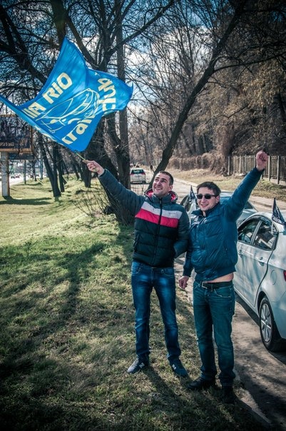 З нагоди придбання прапорів зробили зустріч 1