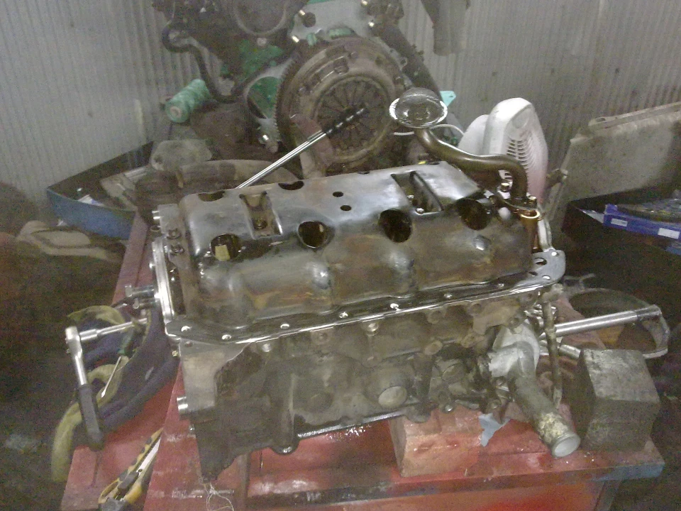 Major repairs of engine are produced