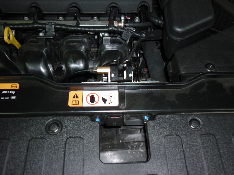 Планка страхувального гака капота KIA Sorento 2011 1