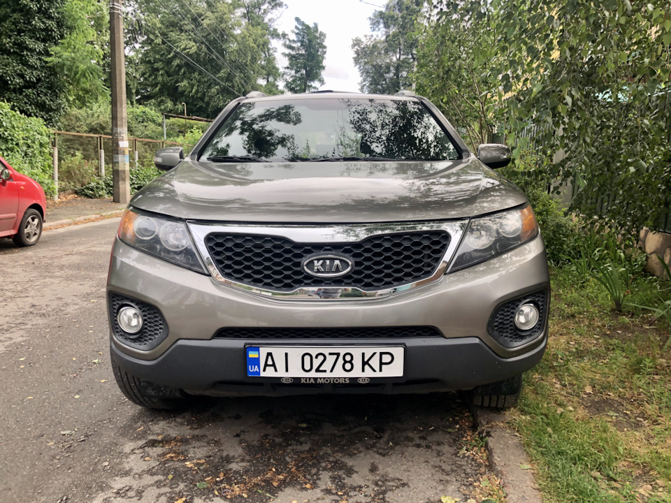 Кенгурятник і грати радіатора Kia Sorento 2010 2