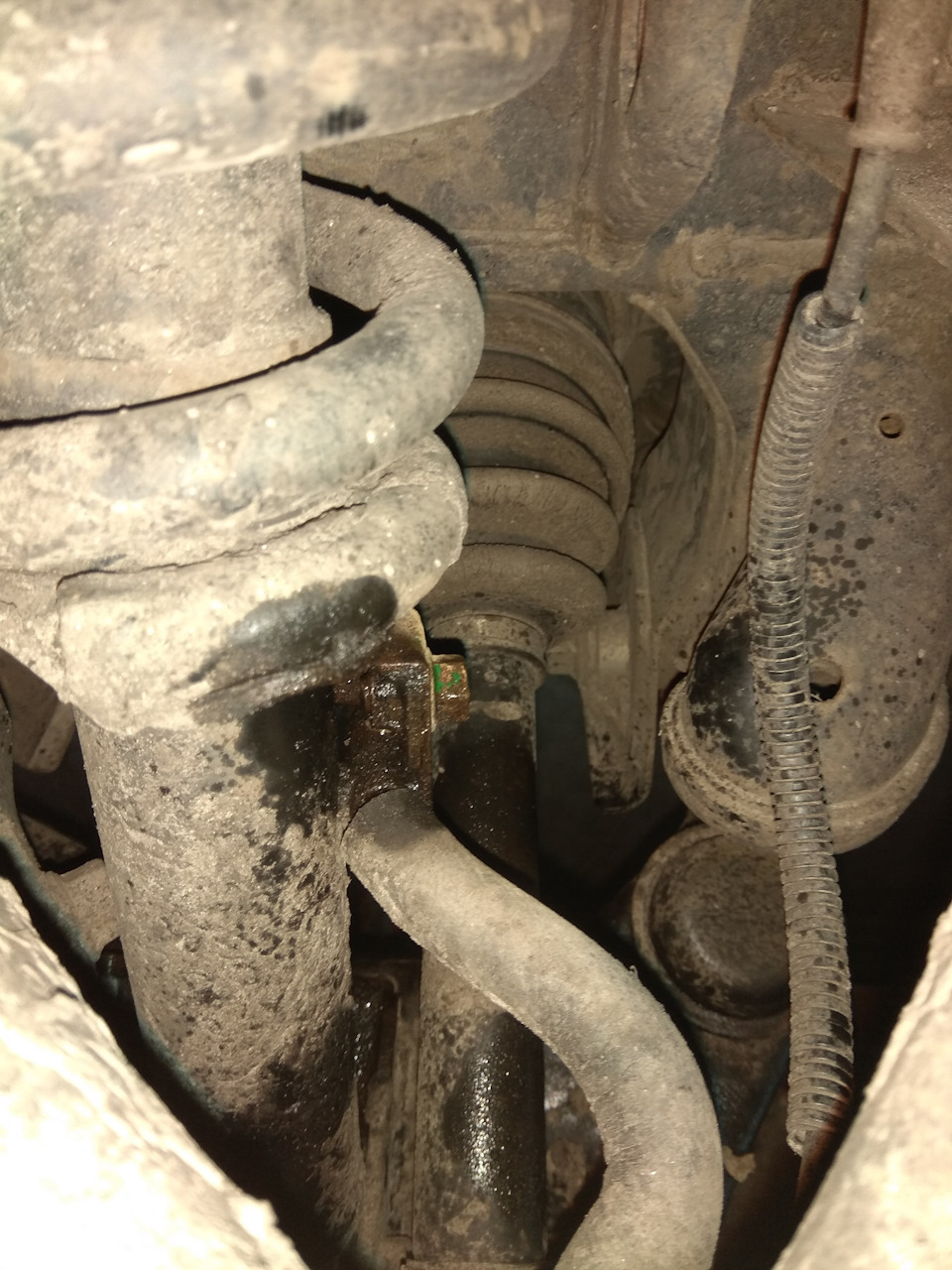 Встановлення простаків передніх стійок у картинках. 4