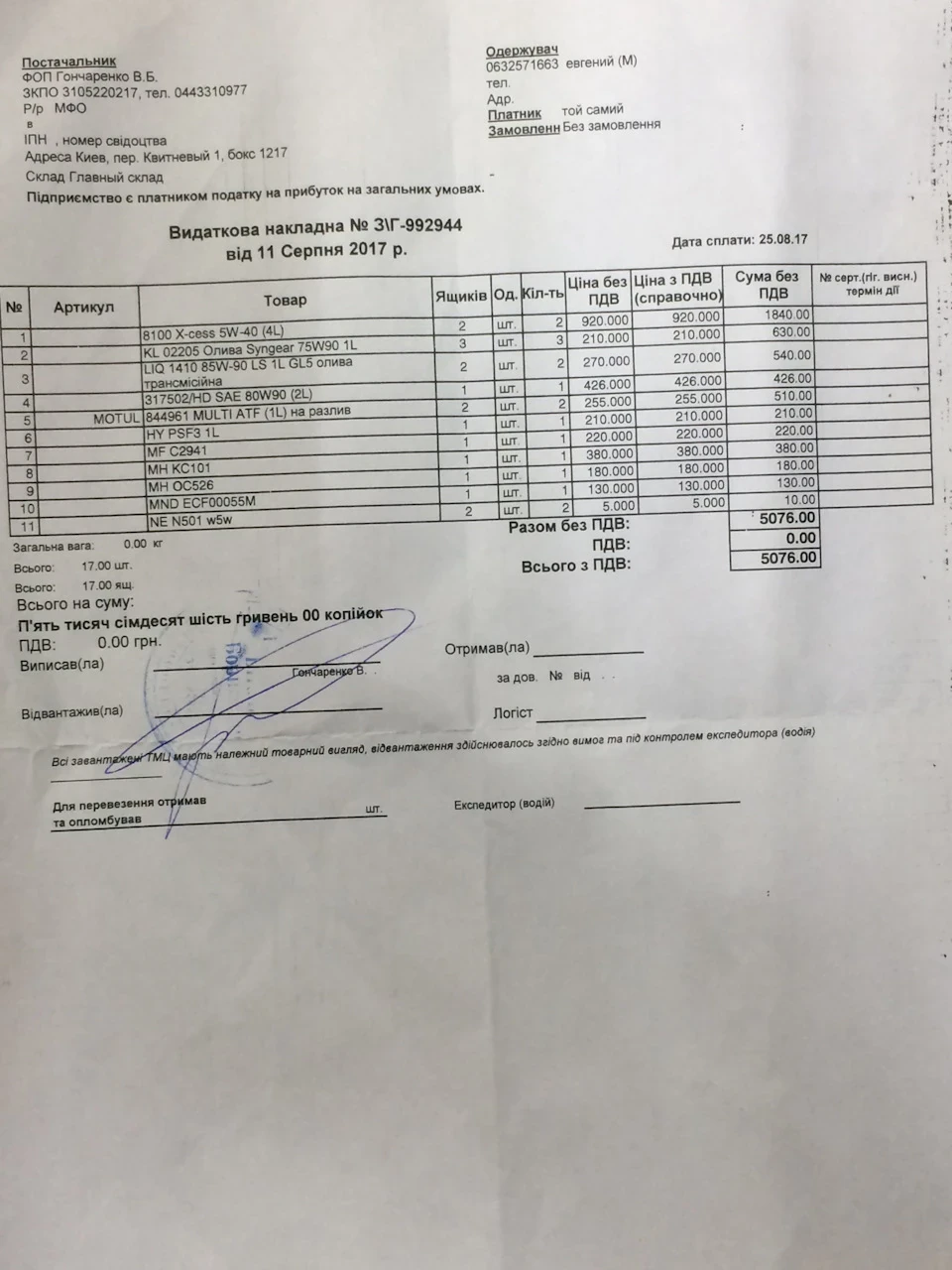Зробив ТО