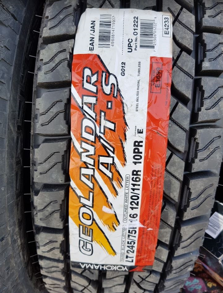 Yokohama Geolandar A/TS g012 LT 245/75 r16 3