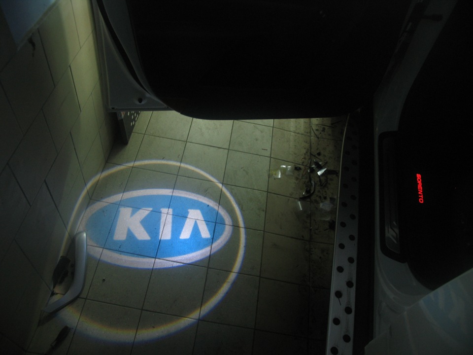 KIA logo Ghost Shadow Laser Projector Door Lamps LED light 3