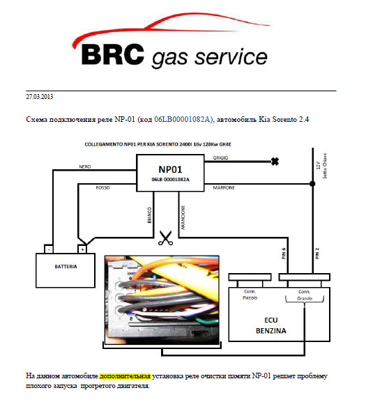 Реле Очищення Пам'яті BRC NO PROBLEM 01 LONG TIME (06LB00001082A) 1