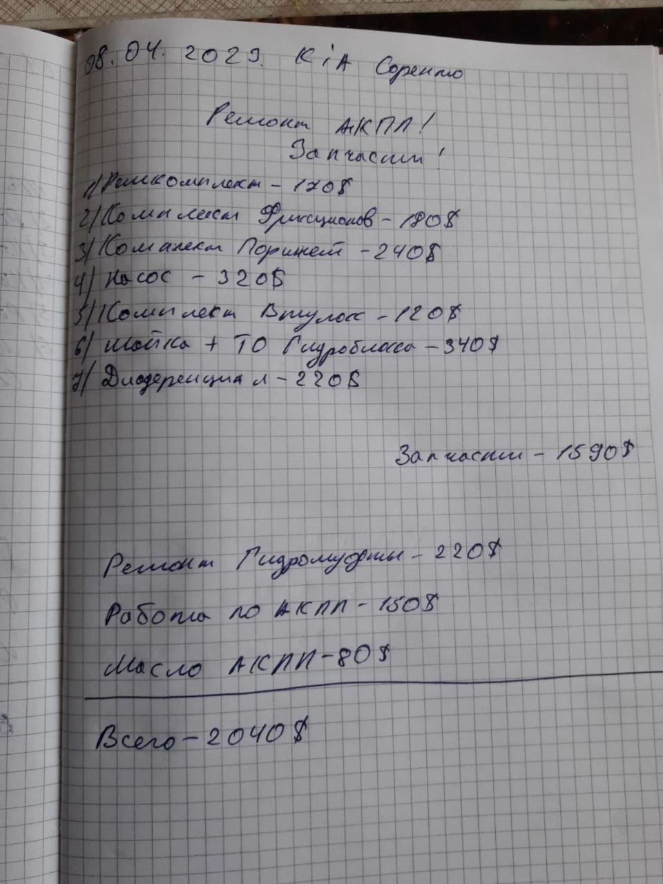 Ремонт коробки. Це нормально?