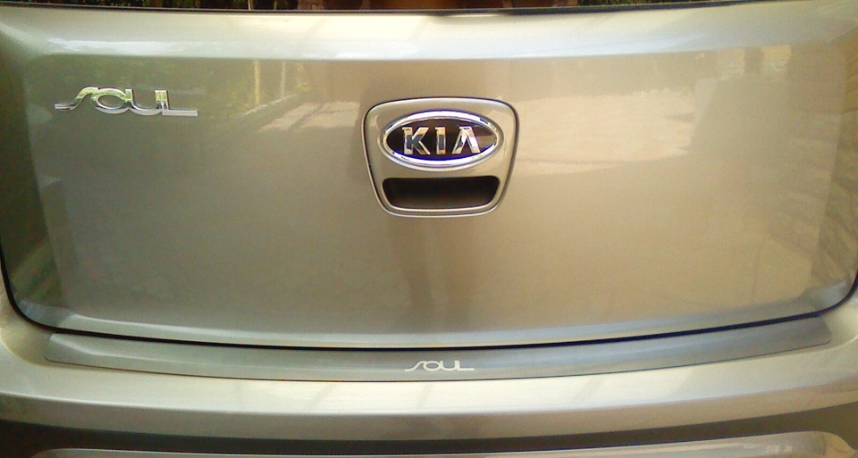 👊Накладка NataNiko на задній бампер Kia Soul (нержавіюча сталь)👊 2
