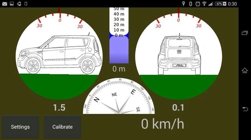 🚙💨💤Спідометр HUD на лобове + Кренометр авто, компас (для джиперів ) ⎋ 1