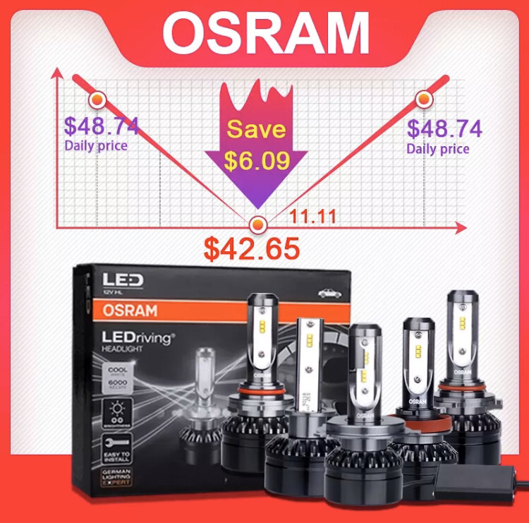 LED лампи Osram h7 в ближній 2