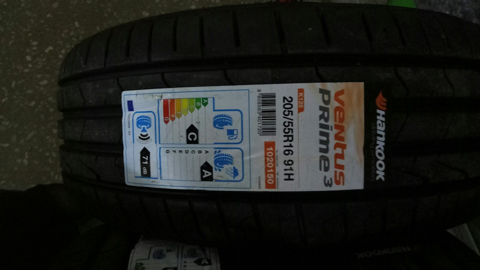 Корейському автомобілю корейська гума Hankook Ventus 3 K125 205/65 R16 91H 2