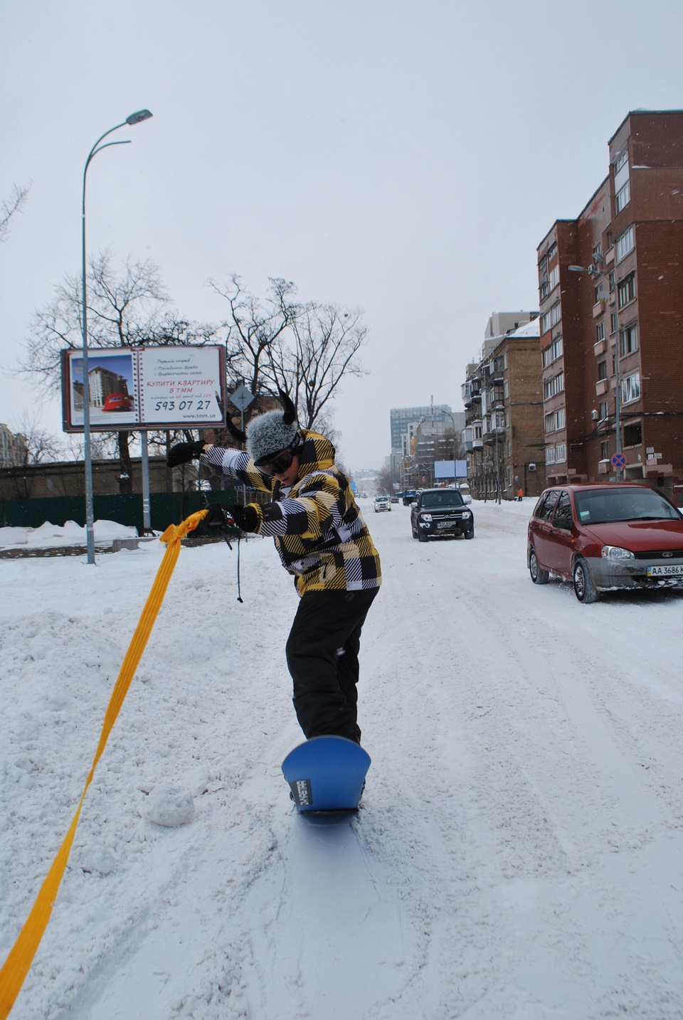 По Киеву на Snowboard!) 1