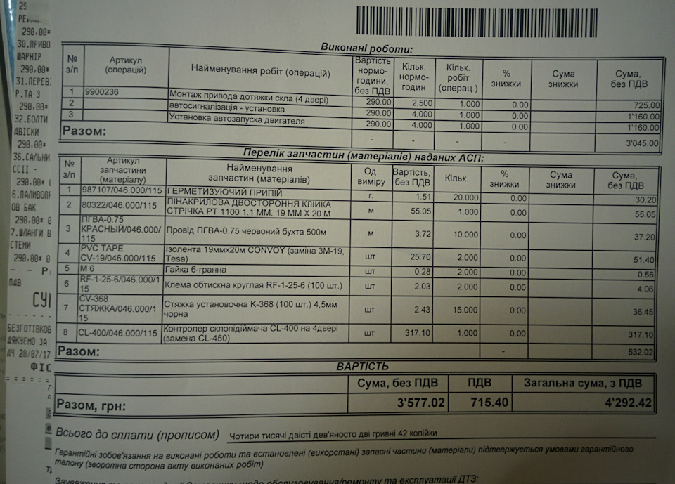 Додаткове обладнання ч.2. Сигналізація та доводчик стекол. 1