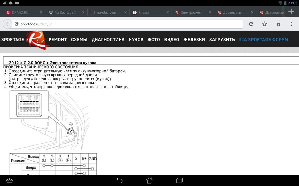штатна схема складання дзеркал у класиці 2