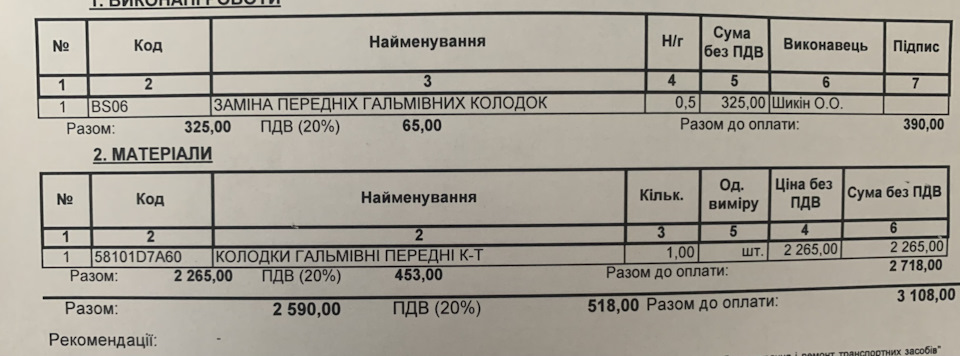 ТО-6 / помітка ПТК 1