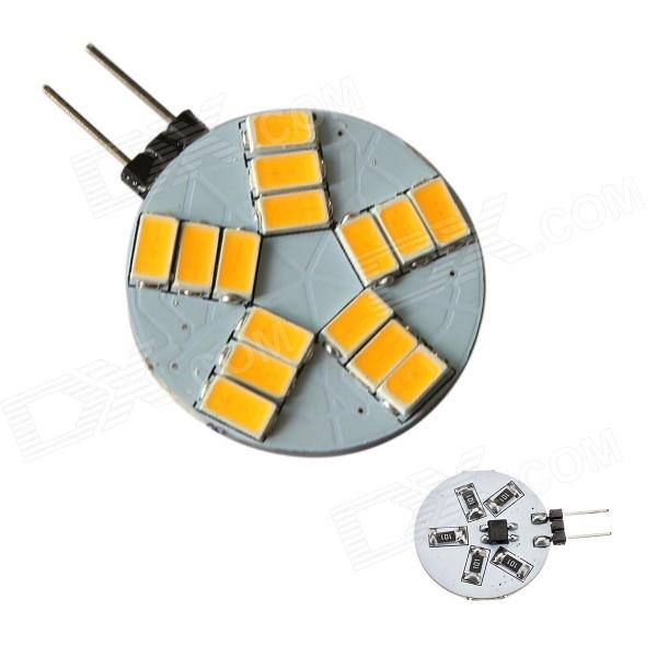 НОД 319 G4 5W 350lm 15-SMD 5630 світлодіодних ламп теплого білого світла автомобіля (AC 12) 1