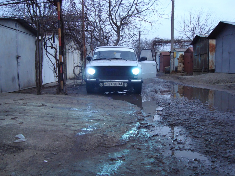 фари від ниви 21213 і Біксенон h4 6000k 4