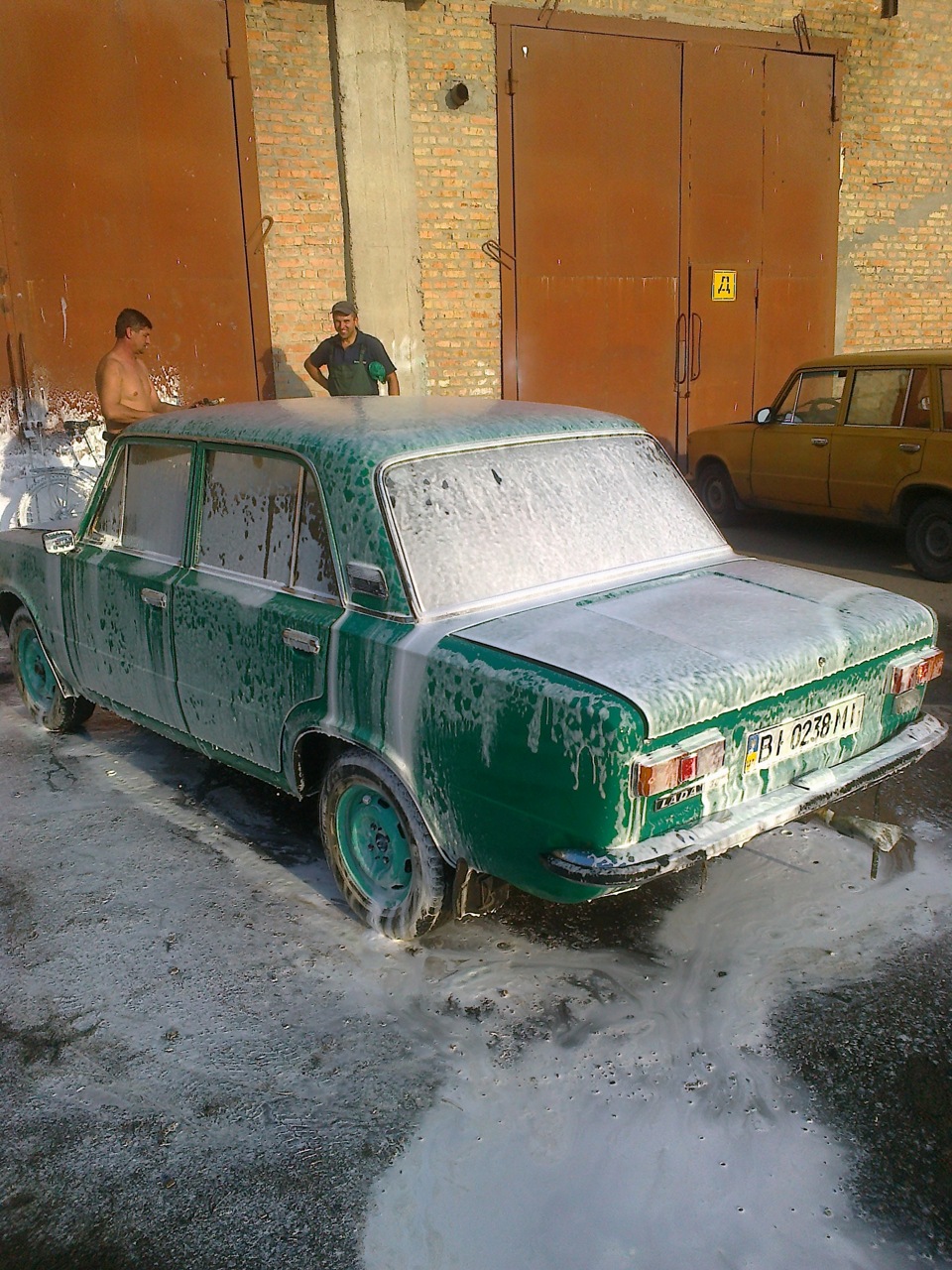 помили з пінкою))) 5