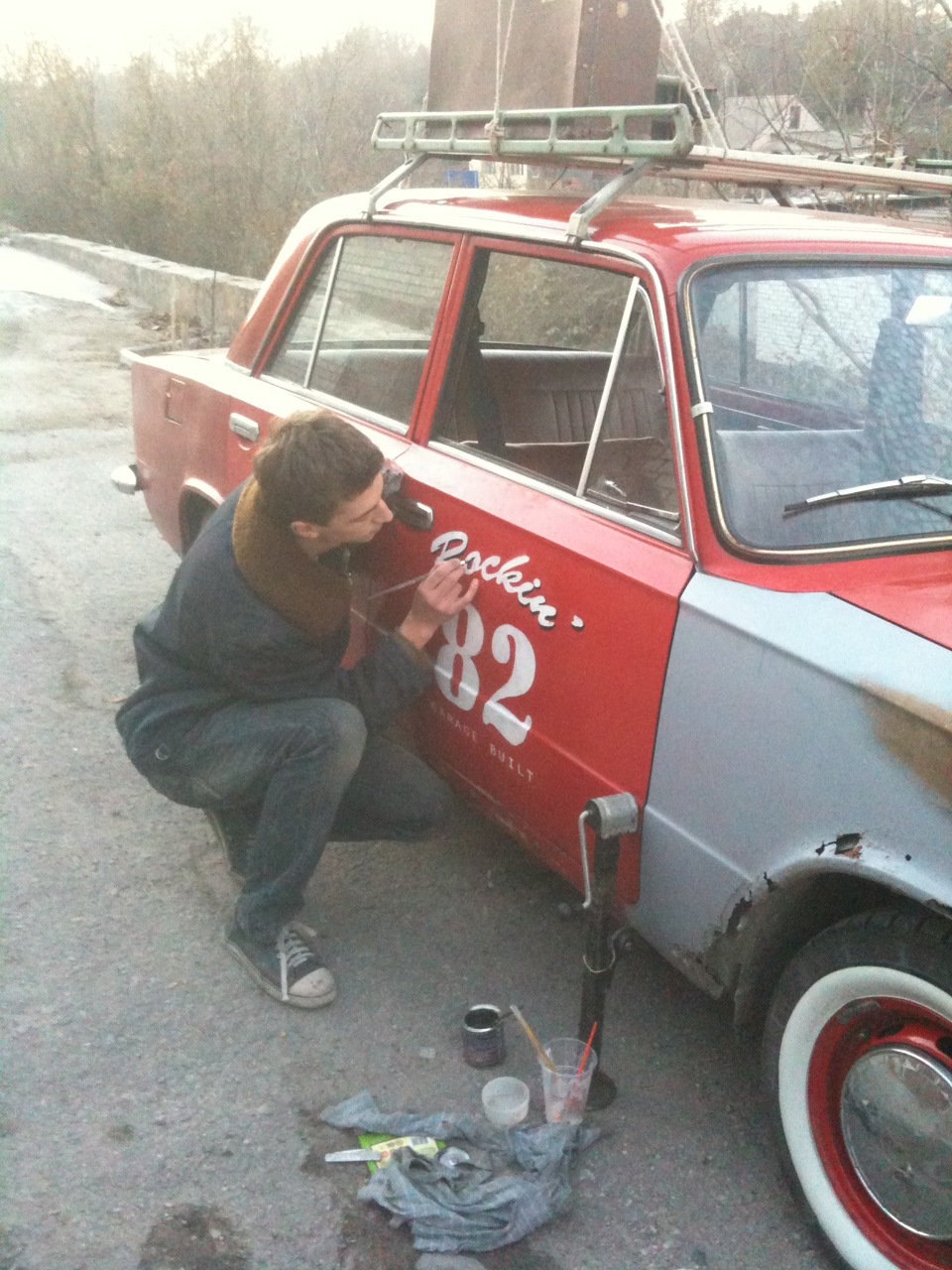 Hot Rod Door Art 5