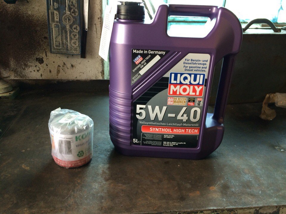 Заміна мастила Liqui Moly Synthoil High Tech 5W-40 1