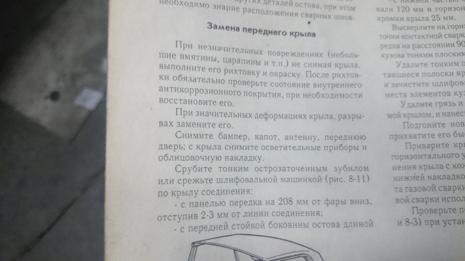 Інформація зі зняття та встановлення крил ваз 1