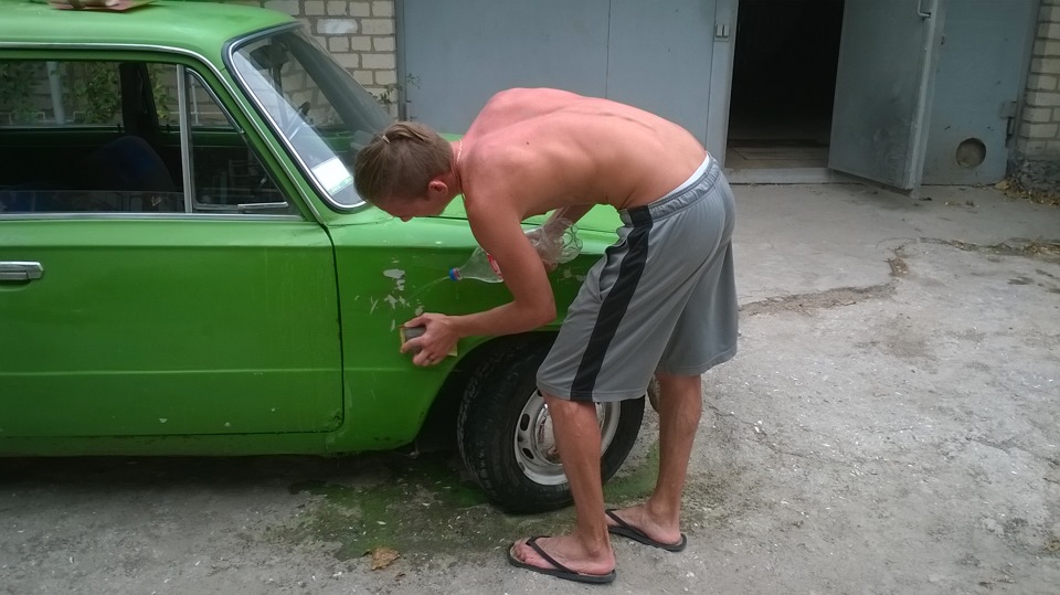 Підготовка до фарбування крила 2