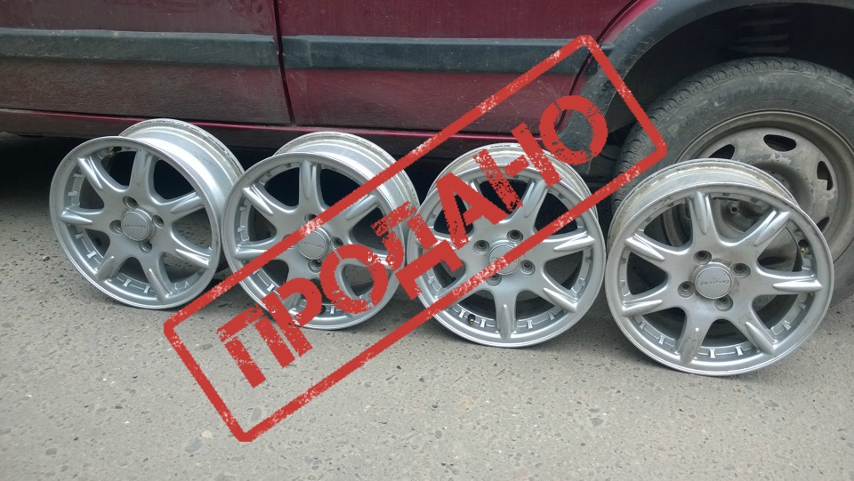 Продано титани Proton R14 4x100 6J ET46 1