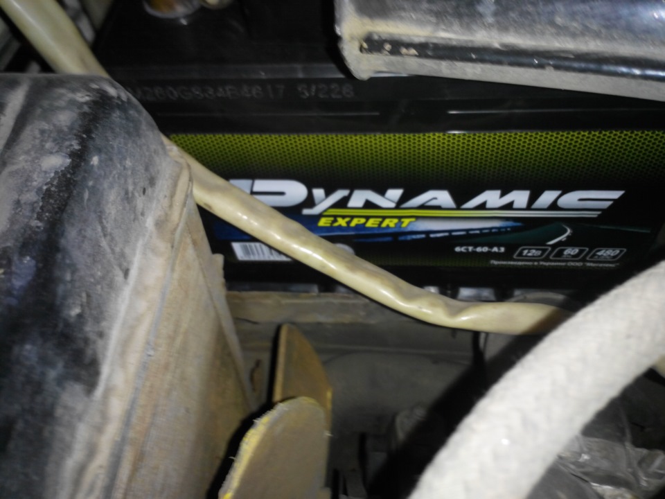 Заміна акумулятора на Dynamic expert 60А 2