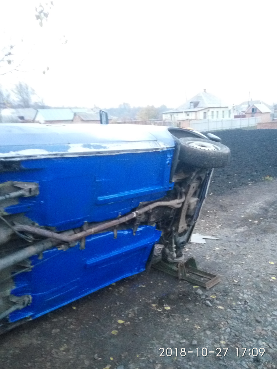 Вихідні і знову з машиною, невелика обробка днища перед зимою 3