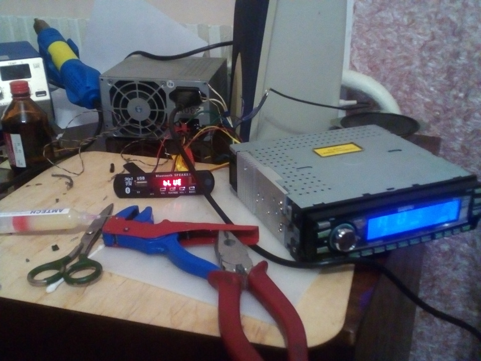 Ремонт магнітоли та впровадження USB програвача 1