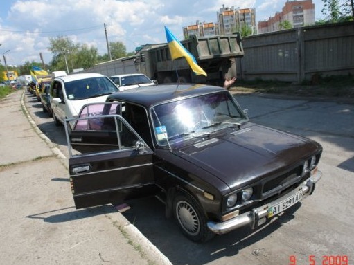 автопробіг на честь 9 травня. Я на чолі колони)) 4