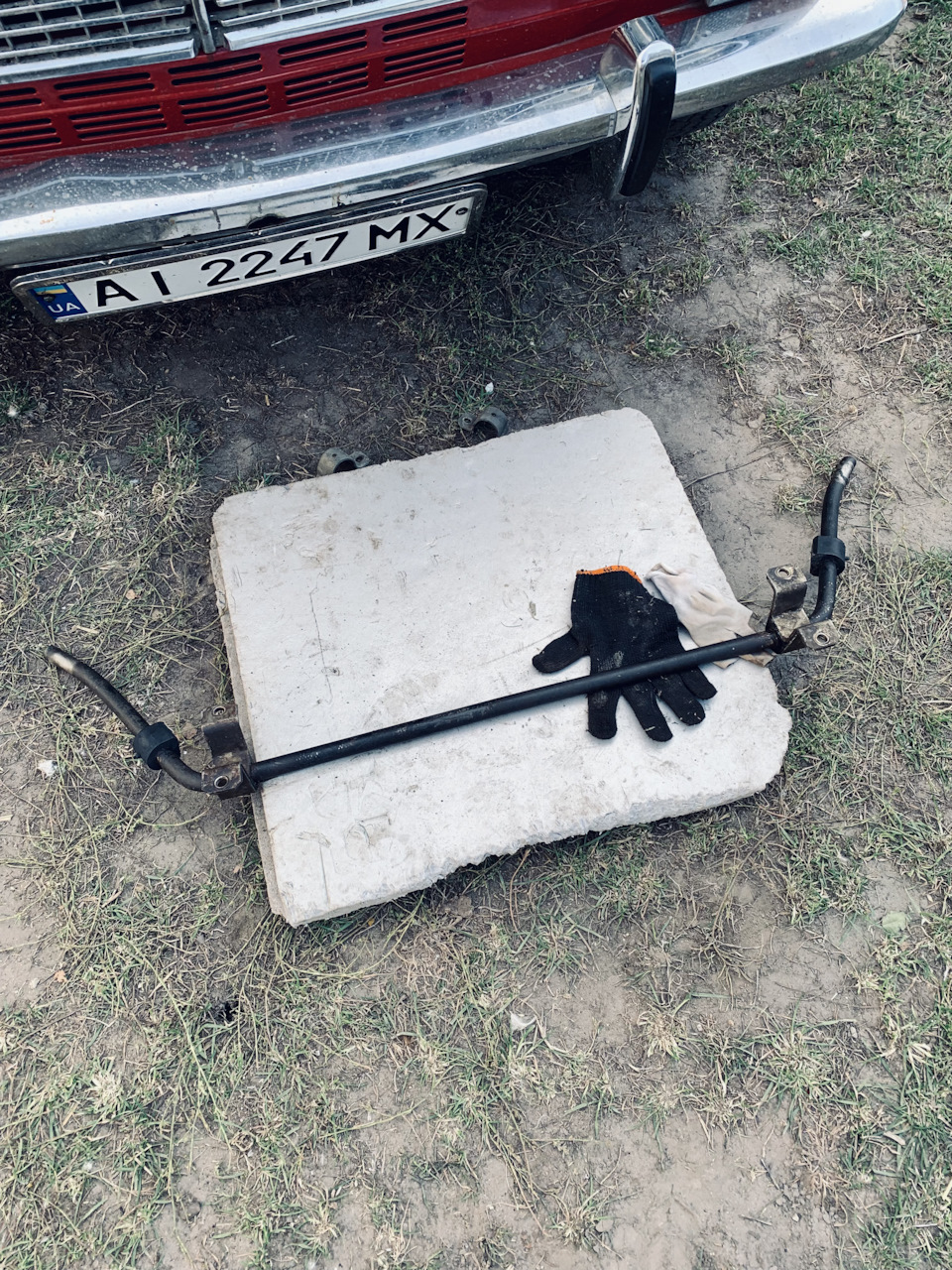 Зміна втулок переднього стабілізатора 5